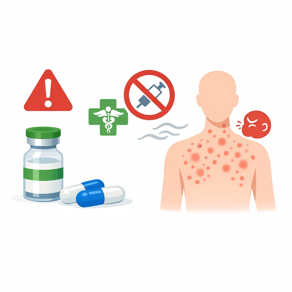 Allergie à la pénicilline : symptômes, risques et alternatives