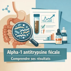 Alpha-1 antitrypsine fécale dosée dans les selles pour explorer la perméabilité intestinale