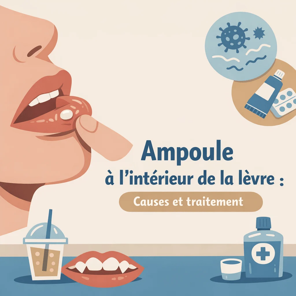 Ampoule à l'intérieur de la lèvre, ses causes courantes et les traitements pour la faire disparaître