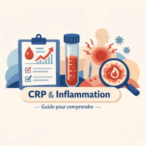 Analyses sanguines de l'inflammation avec la CRP et la VS pour repérer un processus inflammatoire
