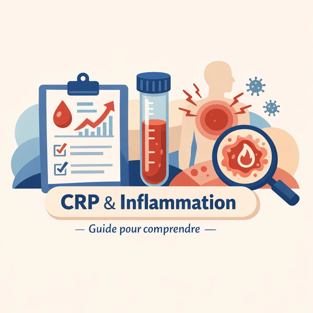 Analyses sanguines de l'inflammation avec la CRP et la VS pour repérer un processus inflammatoire