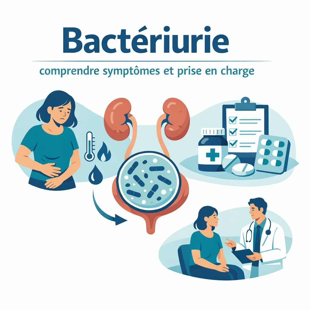 bactériurie prise en charge illustration for Bactériurie : comprendre symptômes et prise en charge