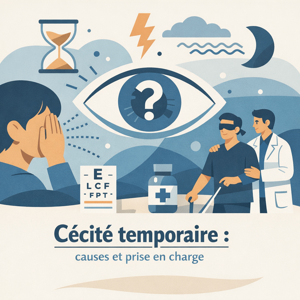 Illustration of Cécité temporaire : causes et prise en charge