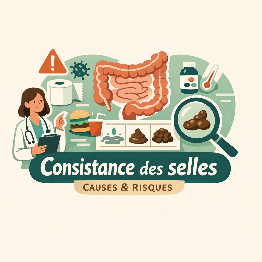 Illustration of Consistance des selles : comprendre les causes et risques