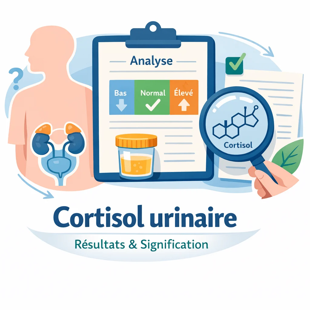 Cortisol urinaire mesuré sur un recueil des urines de 24 heures pour explorer les surrénales