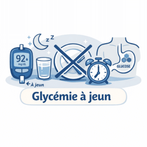 Glycémie à jeun mesurée dans le sang pour dépister le diabète et le prédiabète