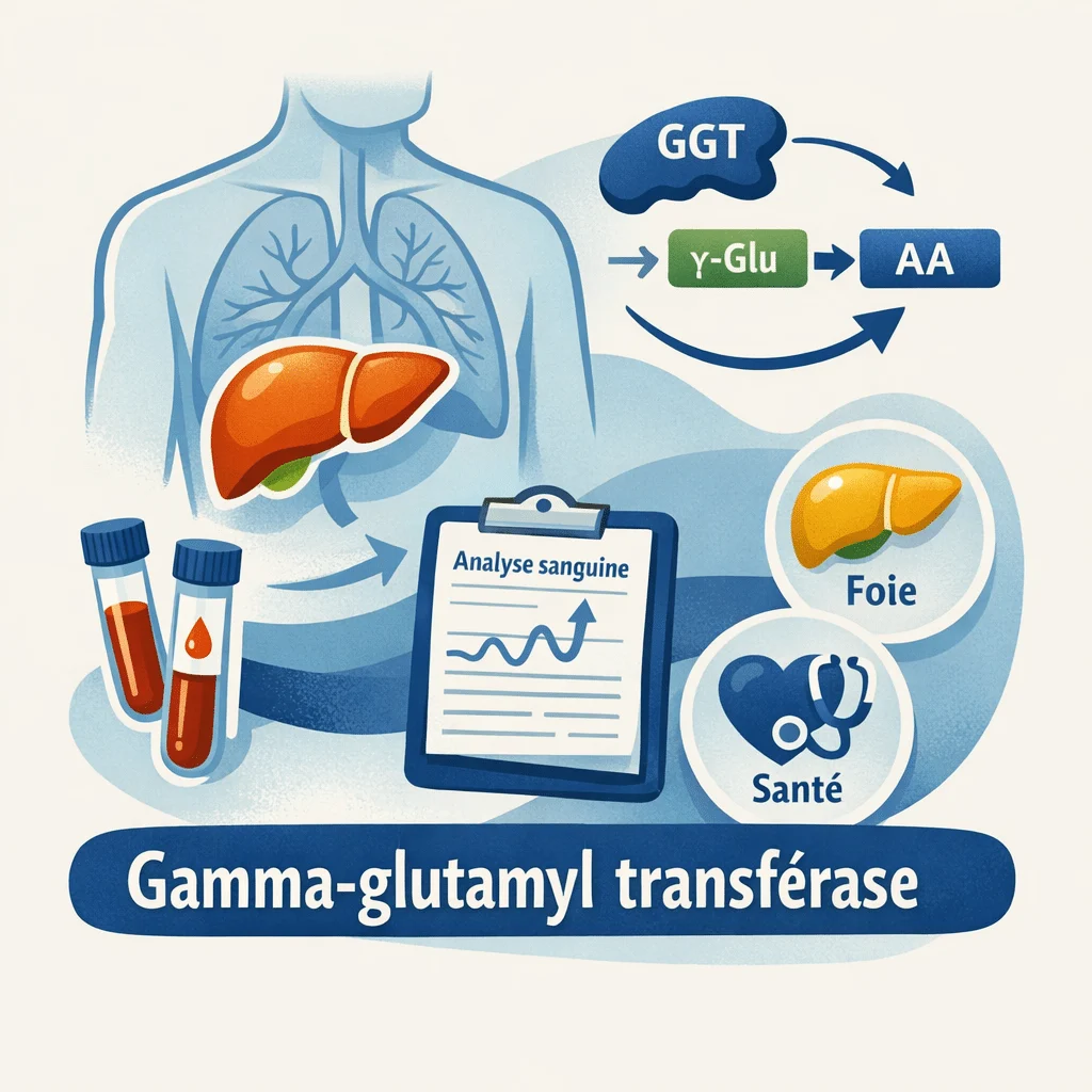 Tube de prise de sang en laboratoire pour le dosage de la gamma-GT et du bilan hépatique