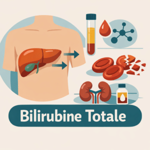 Bilirubine totale mesurée dans le sang pour explorer un ictère et la fonction du foie