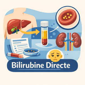 Bilirubine directe (conjuguée) dosée dans le sang pour explorer le foie et les voies biliaires