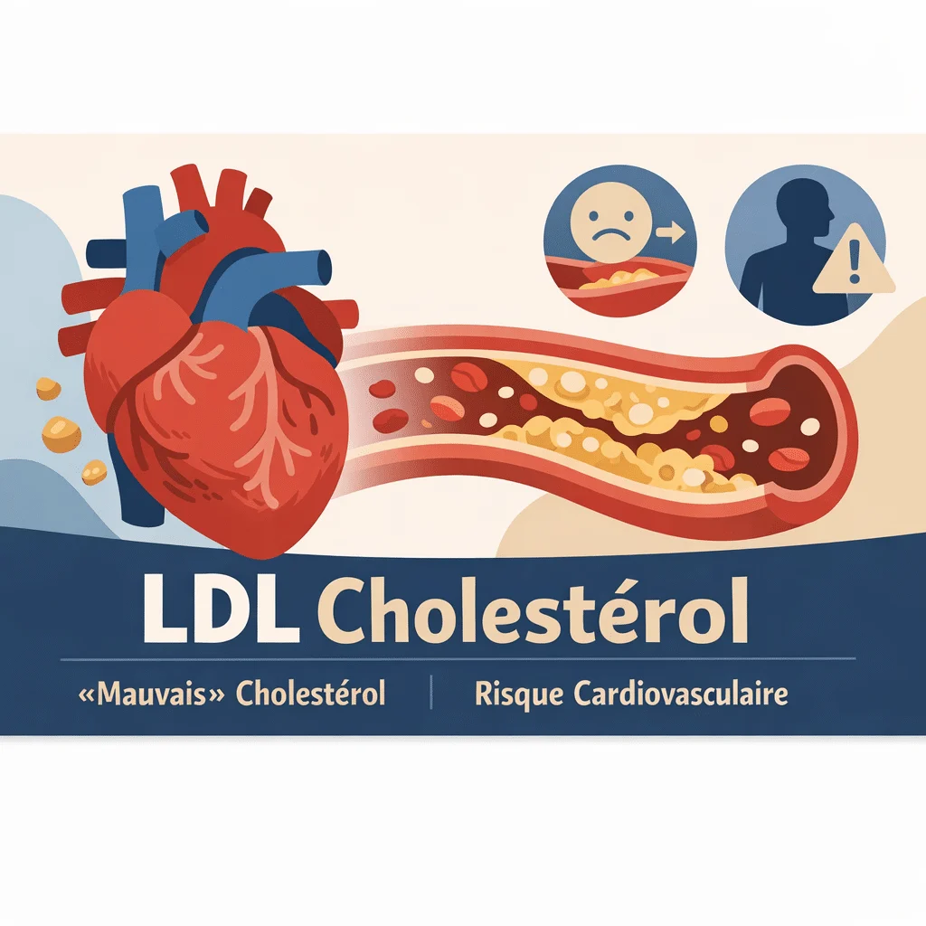 Cholestérol LDL mesuré dans le sang, le mauvais cholestérol lié au risque cardiovasculaire