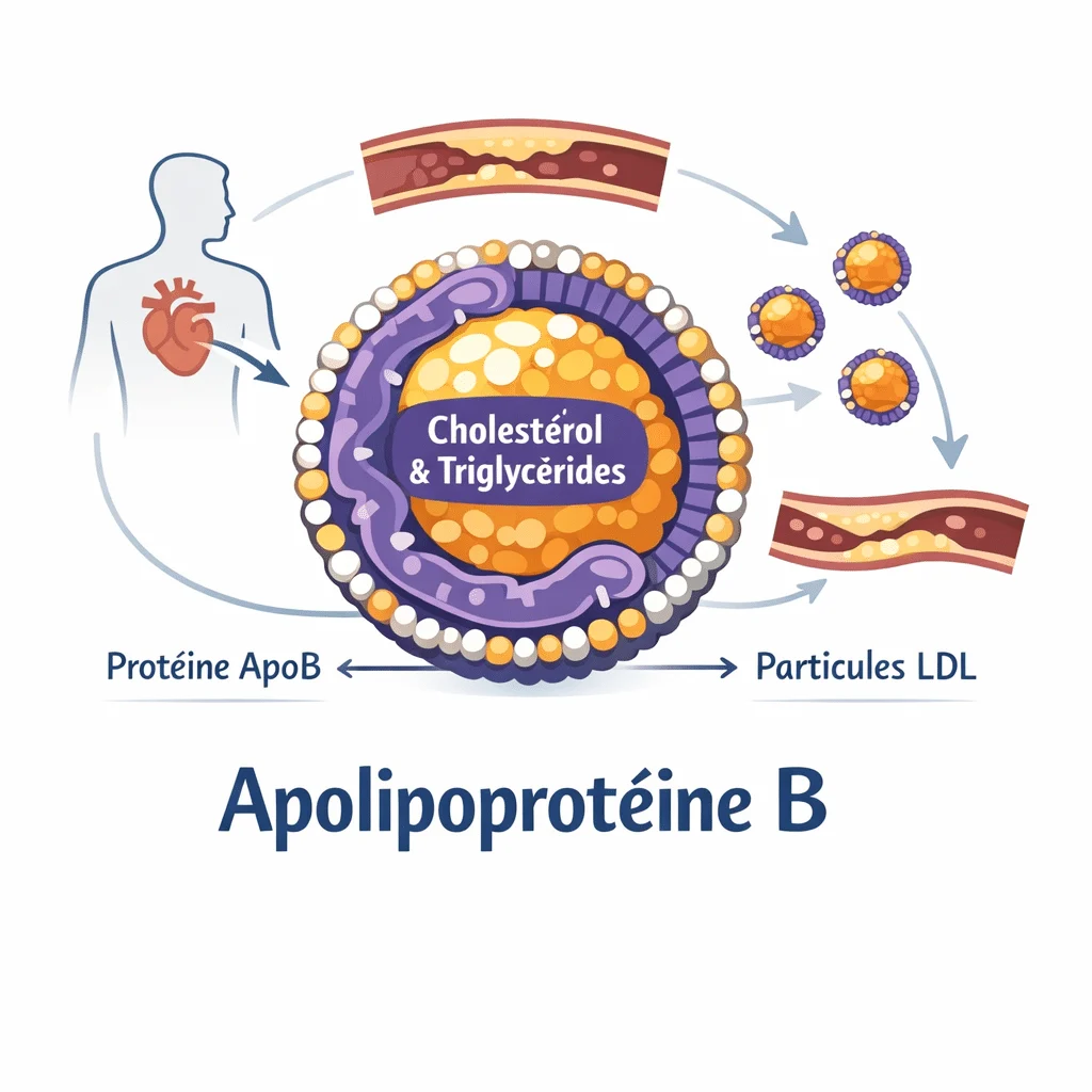 Apolipoprotéine B mesurée dans le sang pour affiner le risque cardiovasculaire lié au cholestérol
