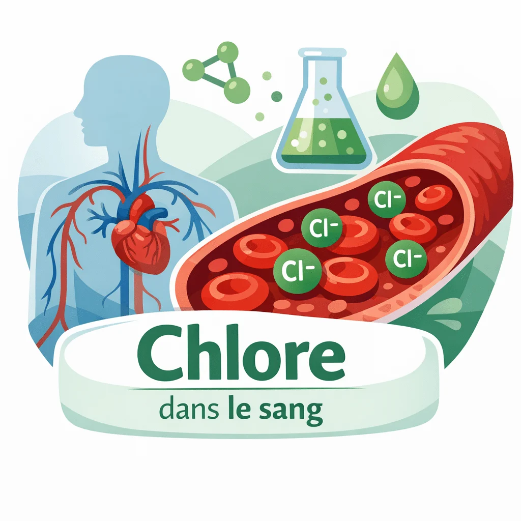 Dosage du chlore (chlorure) dans le sang pour évaluer l'équilibre hydrique et acido-basique