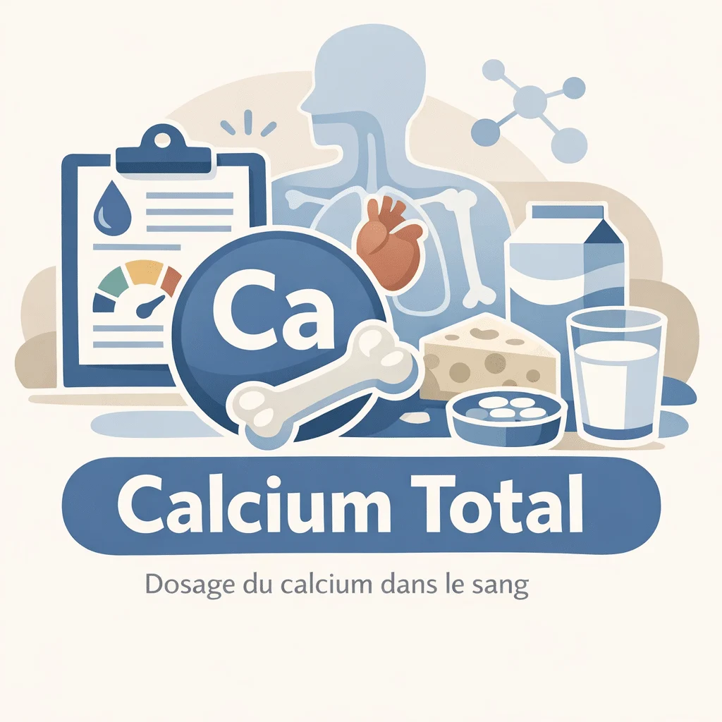 Dosage du calcium total dans le sang pour explorer les os, les reins et l'équilibre phosphocalcique
