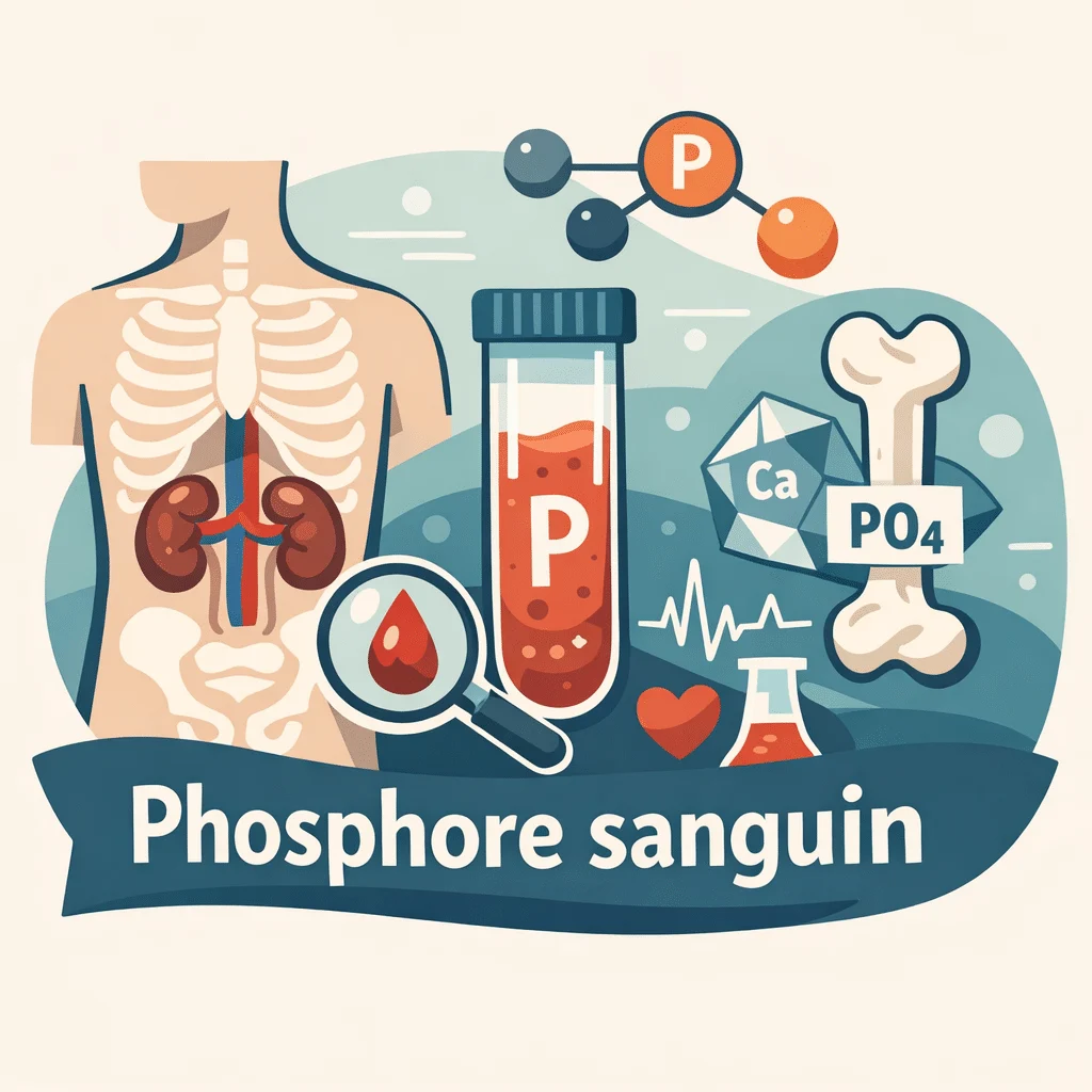 Dosage du phosphore sanguin pour évaluer l'équilibre phosphocalcique, les reins et la santé osseuse