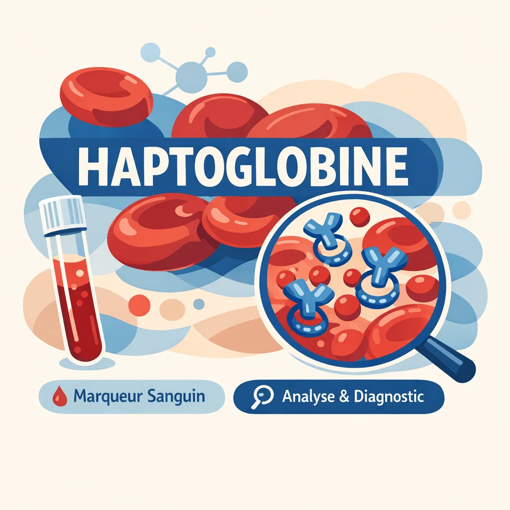 Haptoglobine dosée dans le sang pour explorer une hémolyse et une anémie hémolytique