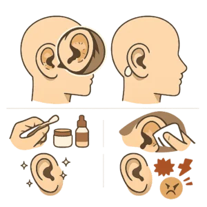 Croûtes dans les oreilles avec leurs causes, leurs symptômes et leurs traitements