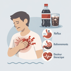 Douleur à la poitrine après avoir bu du soda, avec ses causes, ses signes et ses solutions