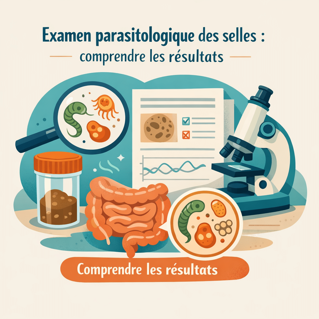 Illustration of Examen parasitologique des selles : comprendre les résultats