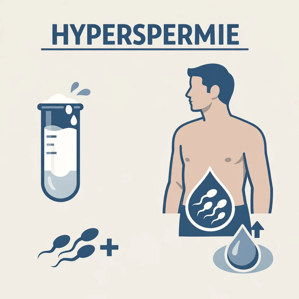 Hyperspermie, volume de sperme augmenté, avec ses causes, ses symptômes et ses traitements