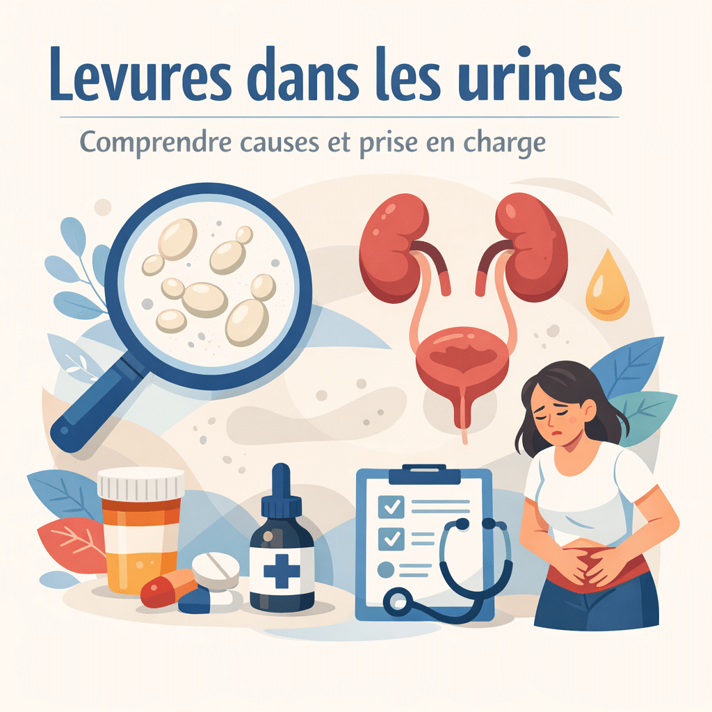 Illustration of Levures dans les urines : comprendre causes et prise en charge