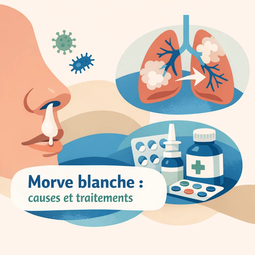 Morve blanche et mucus nasal épais, ce que cette couleur indique et comment la prendre en charge