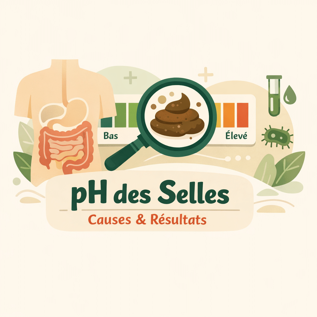 Illustration of pH des selles : comprendre causes et résultats