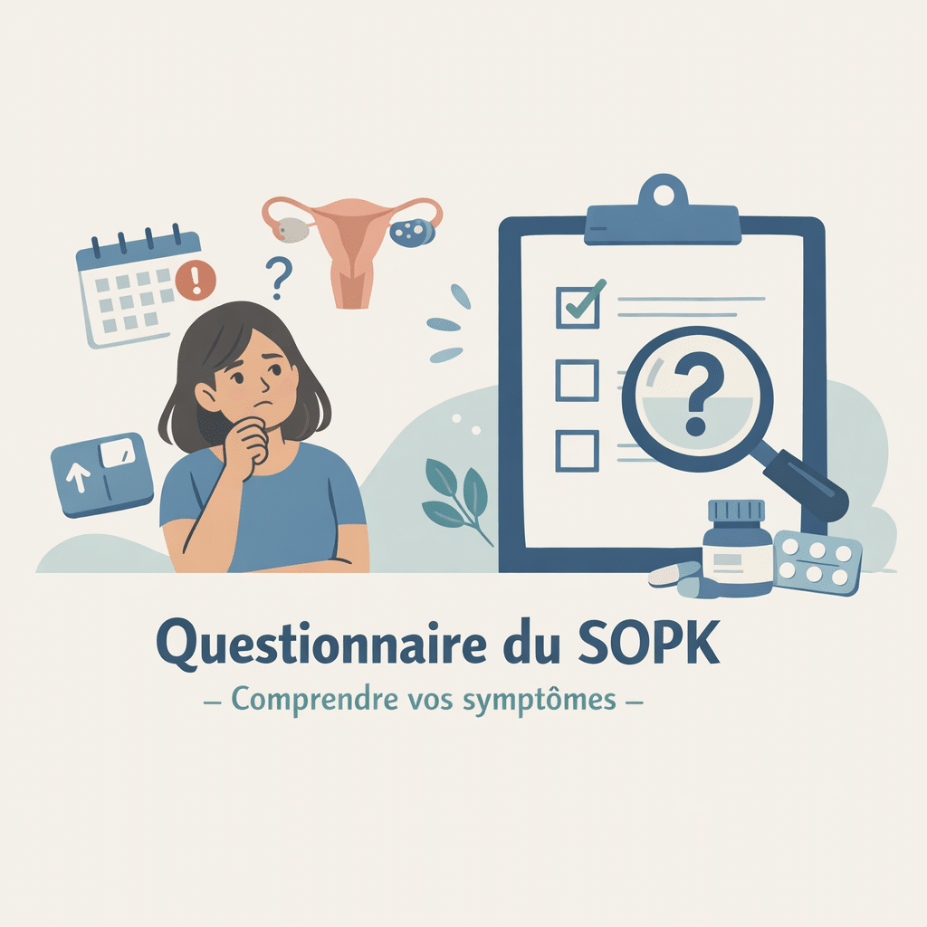 Illustration of Questionnaire du SOPK : comprendre vos symptômes