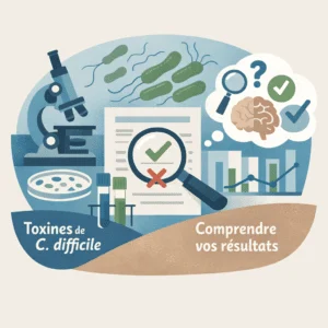Recherche des toxines de Clostridioides difficile dans les selles et interprétation des résultats