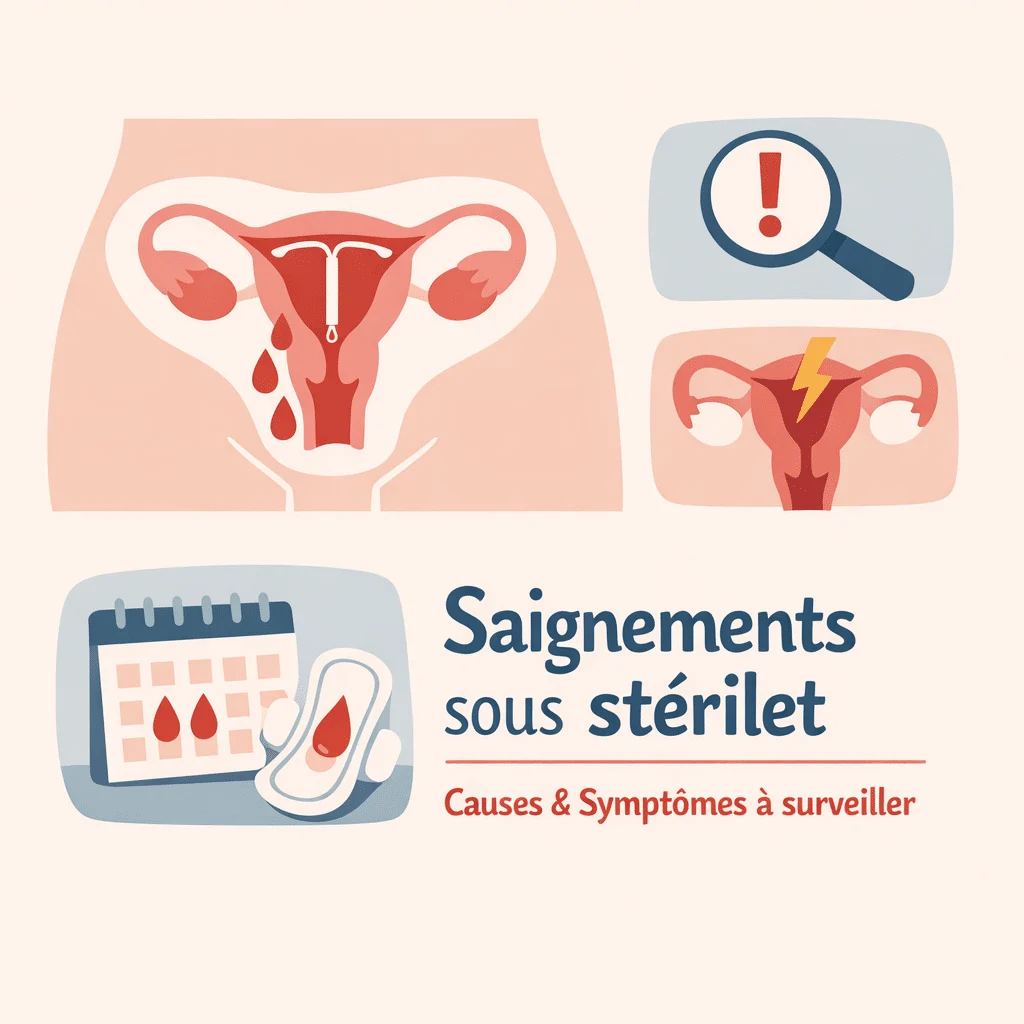 Saignements sous stérilet au cuivre ou hormonal, signes à surveiller lors du suivi gynécologique