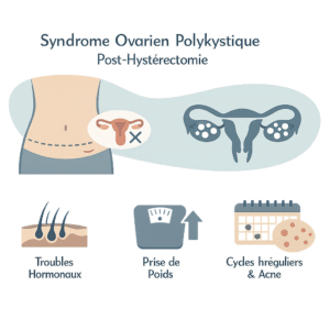 SOPK persistant après une hystérectomie, avec les raisons et la surveillance hormonale