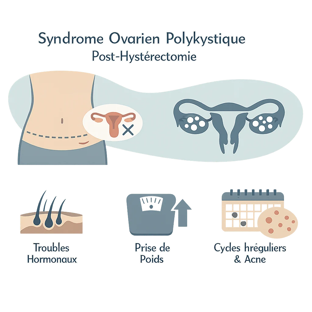 SOPK persistant après une hystérectomie, avec les raisons et la surveillance hormonale