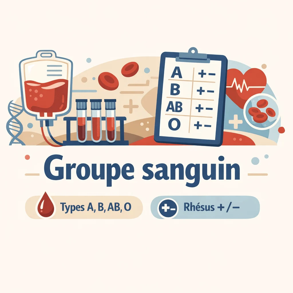 Groupe sanguin et système ABO avec le rhésus pour comprendre la compatibilité et les risques