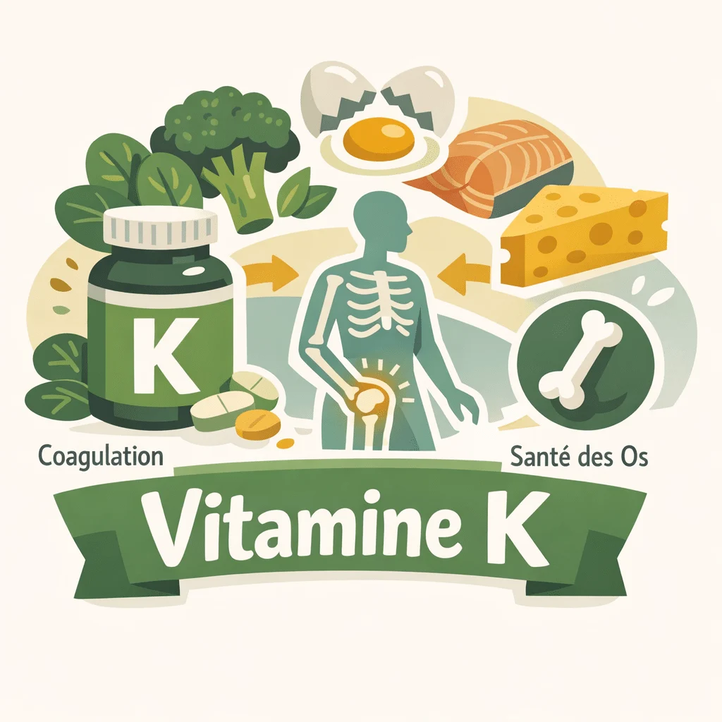 Vitamine K dosée dans le sang, rôle dans la coagulation avec le TP et l'INR