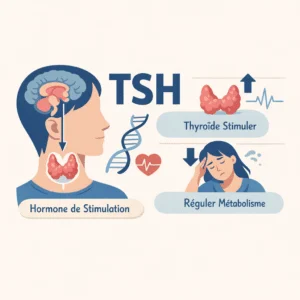 TSH, hormone qui régule la thyroïde, dosée dans le sang et son interprétation