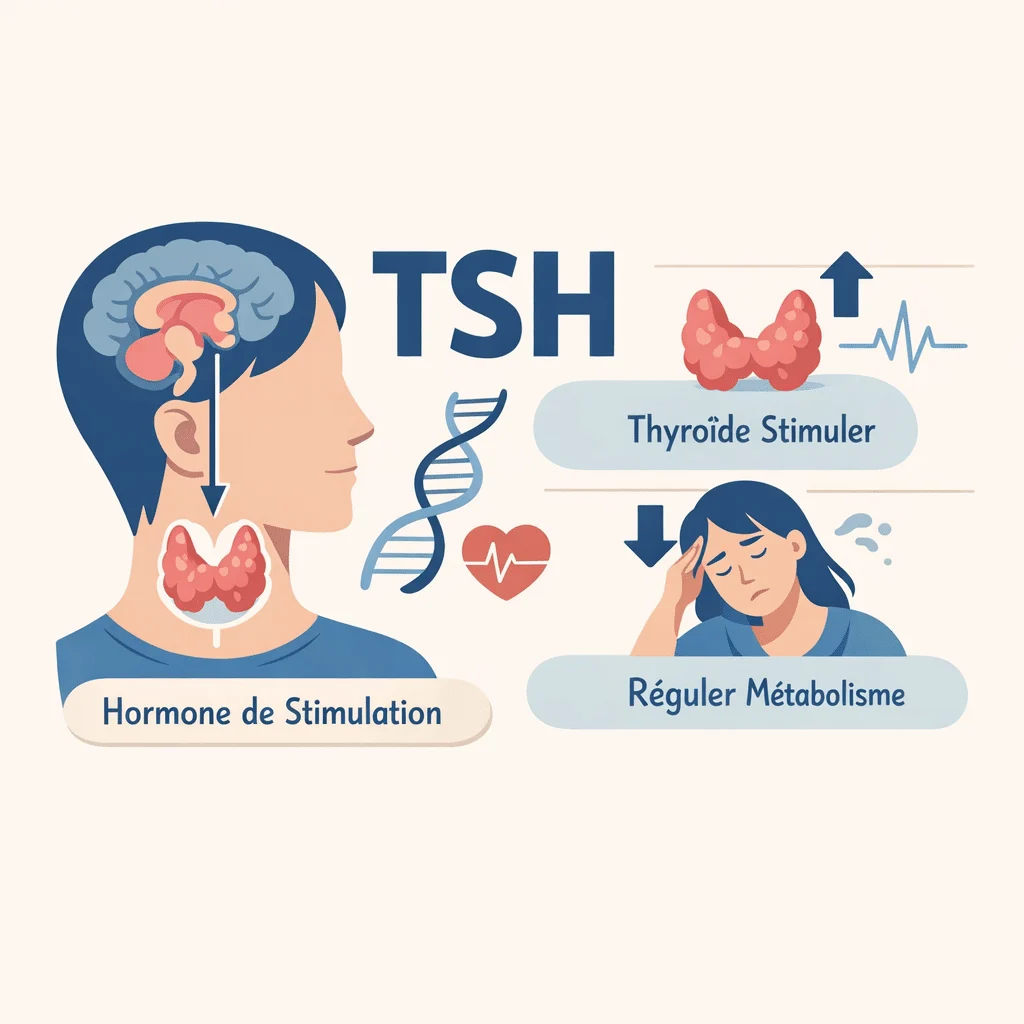 TSH, hormone qui régule la thyroïde, dosée dans le sang et son interprétation