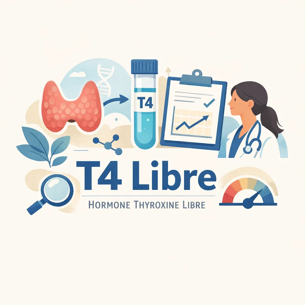 T4 libre, hormone thyroïdienne dosée dans le sang pour explorer le fonctionnement de la thyroïde
