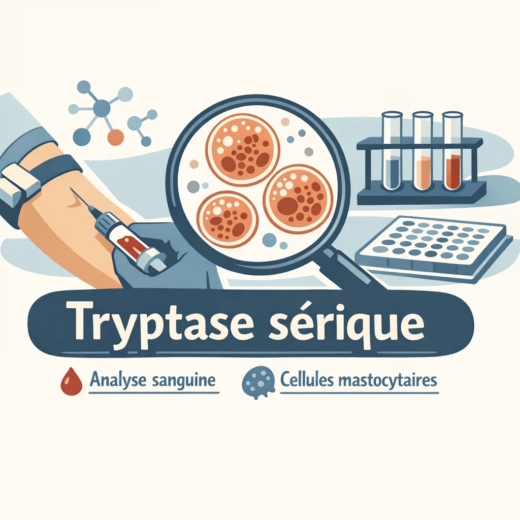 Tryptase sérique dosée dans le sang pour explorer une allergie ou une mastocytose