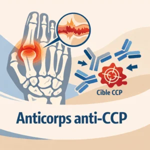 Anticorps anti-CCP dans le sang, marqueur de la polyarthrite rhumatoïde, et leur interprétation