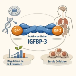 IGFBP-3 dosée dans le sang, indicateur lié à l'hormone de croissance