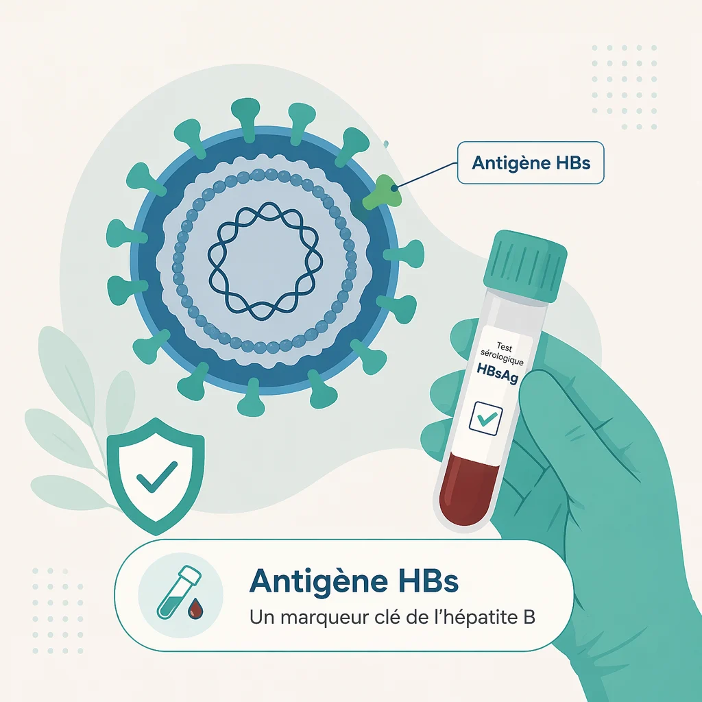 Antigène HBs de l'hépatite B dans le sang avec les clés pour le comprendre