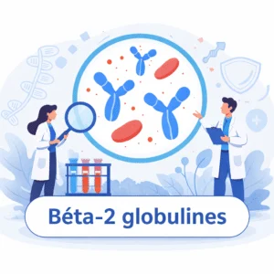 Tracé d'électrophorèse des protéines sériques avec les fractions albumine, alpha, bêta et gamma globulines