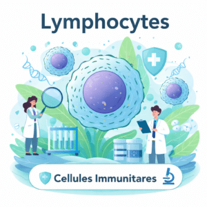 Lymphocytes comptés sur l'hémogramme, globules blancs clés de la défense immunitaire
