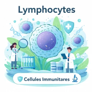 Lymphocytes comptés sur l'hémogramme, globules blancs clés de la défense immunitaire