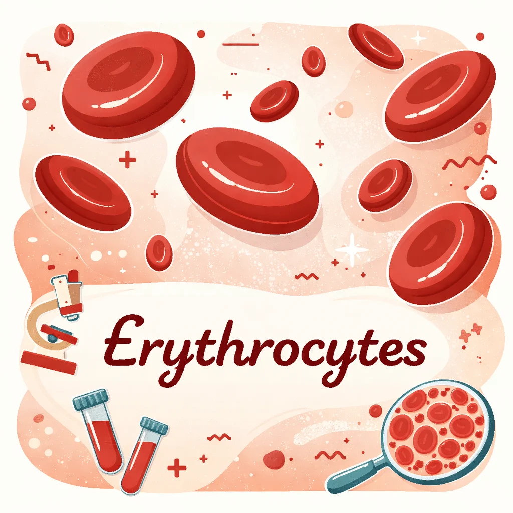 Érythrocytes (globules rouges) comptés sur l'hémogramme pour explorer une anémie