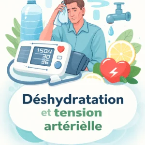 Lien entre déshydratation et tension artérielle, avec signes d'alerte et conduite à tenir