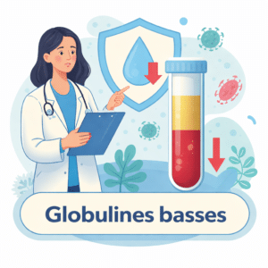 Globulines basses dans le sang avec leurs causes, symptômes et risques