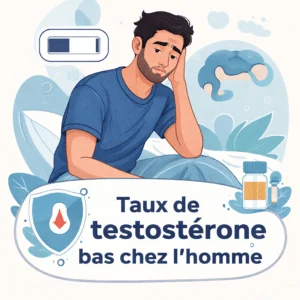 Testostérone basse chez l'homme avec ses causes et le dosage hormonal sanguin