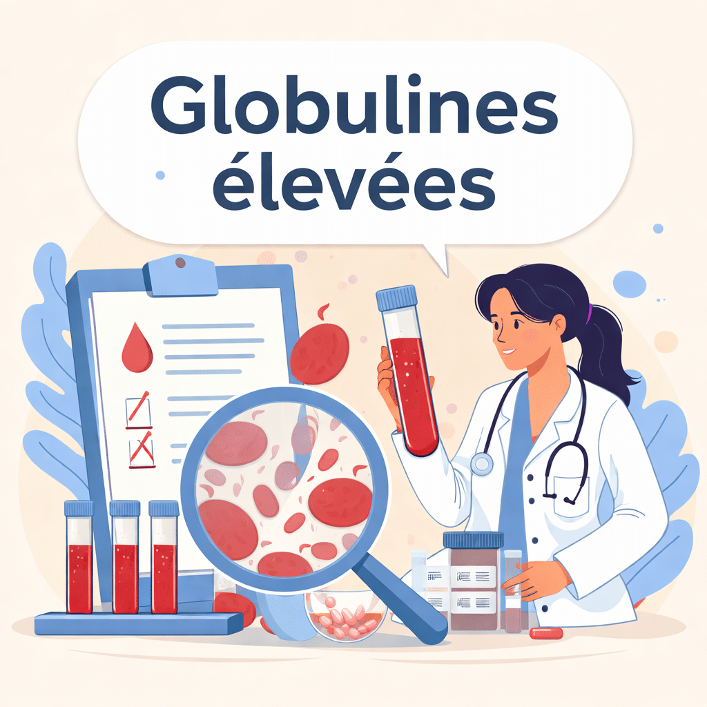 Globulines élevées dans le sang avec leurs causes, symptômes et risques
