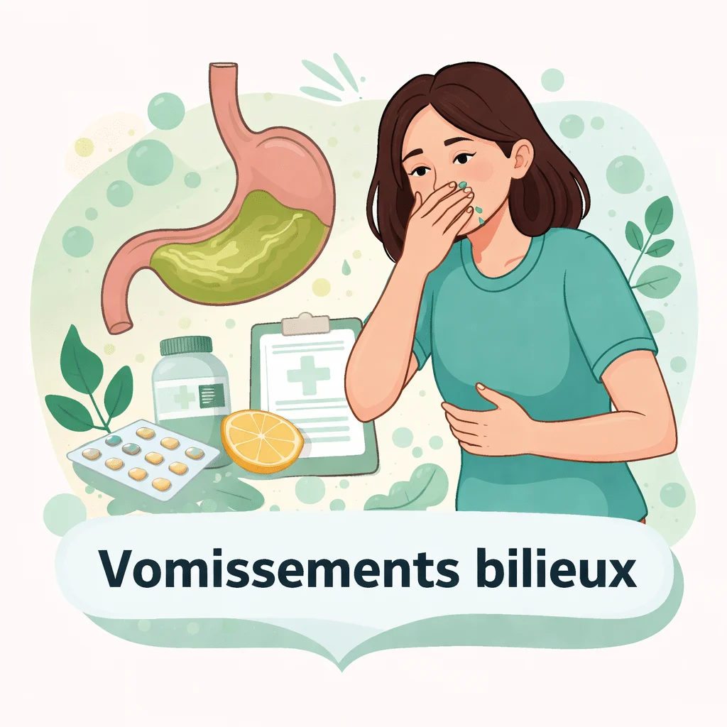 Vomissements bilieux verdâtres avec leurs causes et les signes qui doivent inquiéter