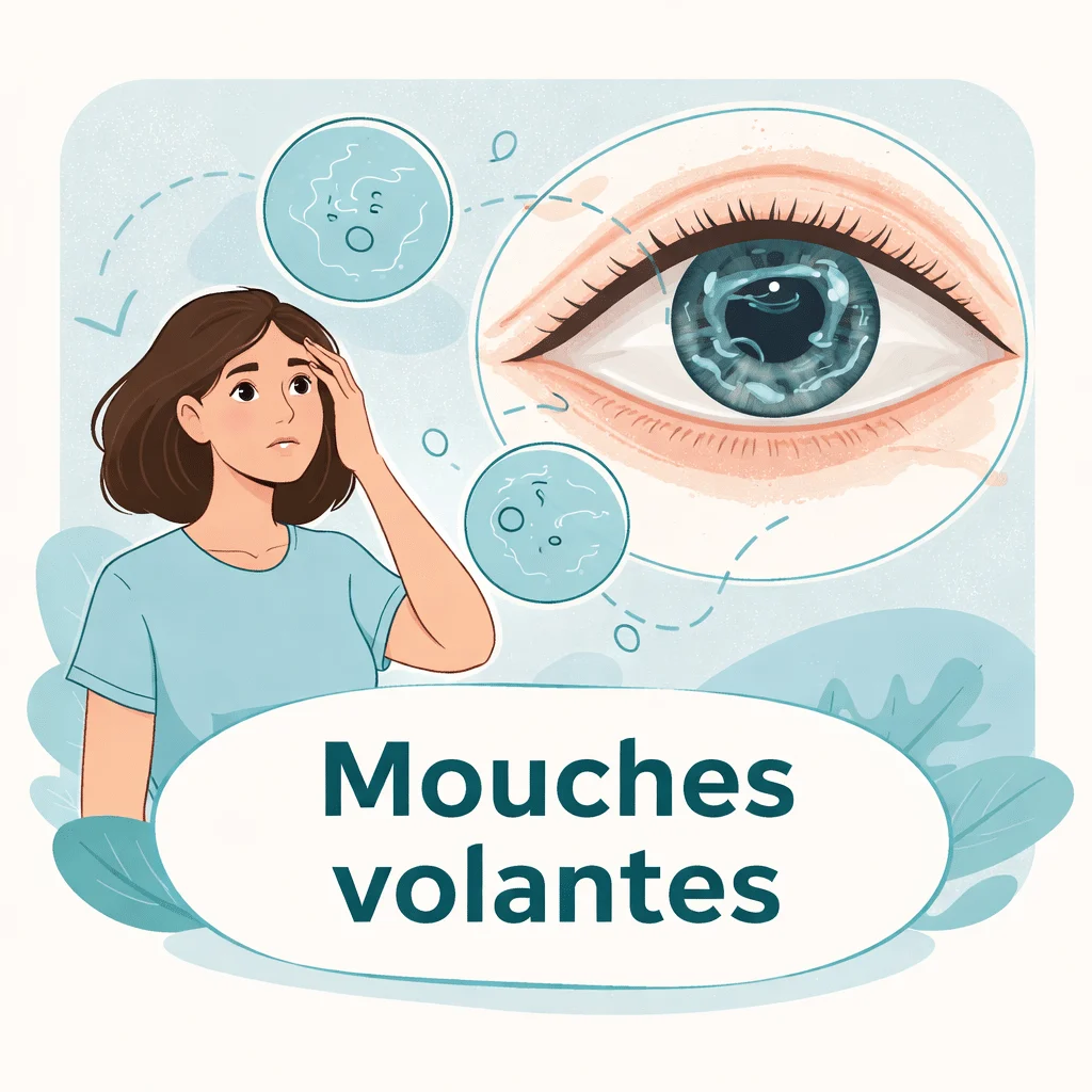 Mouches volantes dans les yeux avec leurs symptômes, leurs causes et leurs traitements